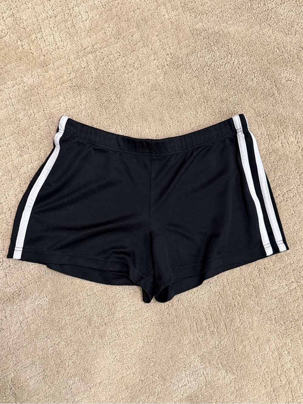 Prospirit Black Athletic Shorts with White Side Stripes